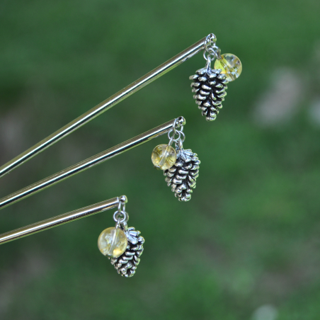 Hairstick "Tolgriin" - Citrine