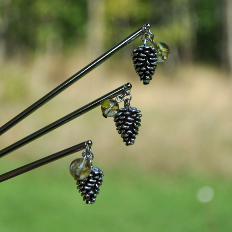 Hairstick "Tolgriin" - Citrine