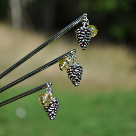 Hairstick "Tolgriin" - Citrine