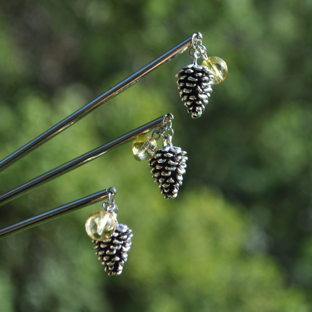 Hairstick "Tolgriin" - Citrine