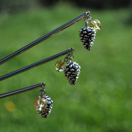 Hairstick "Tolgriin" - Citrine