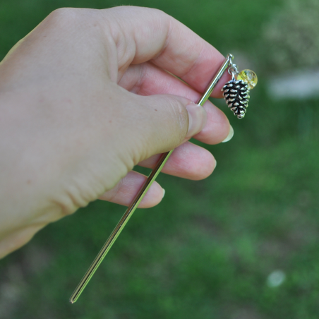 Hairstick "Tolgriin" - Citrine