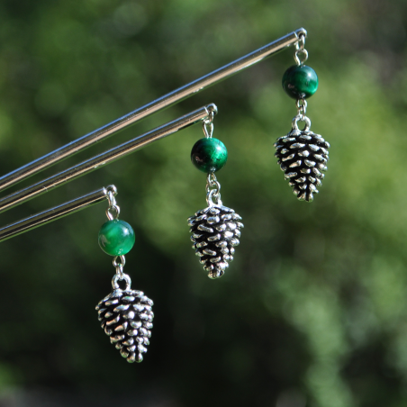 Hairstick "Tarold" - Green Tiger's Eye