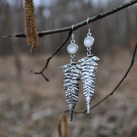 Boucles d'oreilles "Anahel" - Blanc