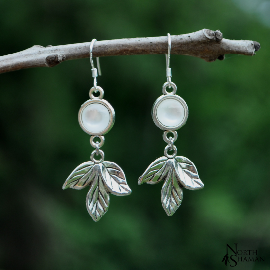 Boucles d'oreilles "Amon" - Blanc