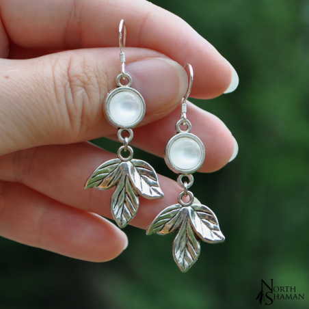 Boucles d'oreilles "Amon" - Blanc