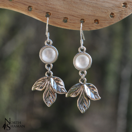 Boucles d'oreilles "Amon" - Blanc