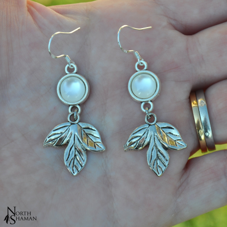 Boucles d'oreilles "Amon" - Blanc