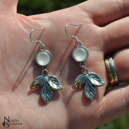 Boucles d'oreilles "Amon" - Blanc