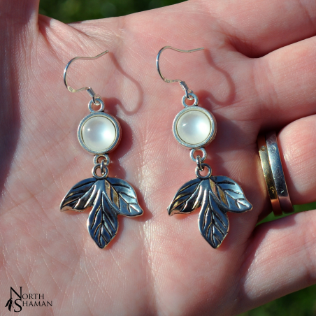 Boucles d'oreilles "Amon" - Blanc