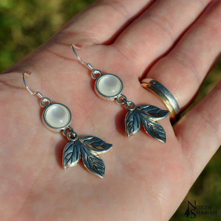 Boucles d'oreilles "Amon" - Blanc