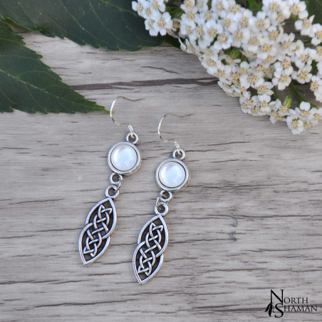 Boucles d'oreilles "Elven Ice" - Blanc