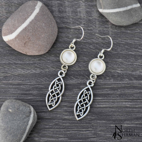 Earrings "Elven Ice" - White