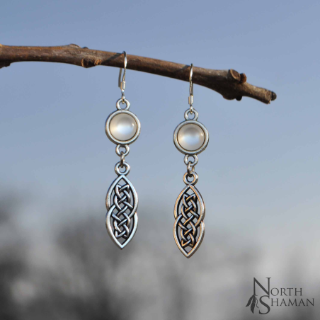 Boucles d'oreilles "Elven Ice" - Blanc