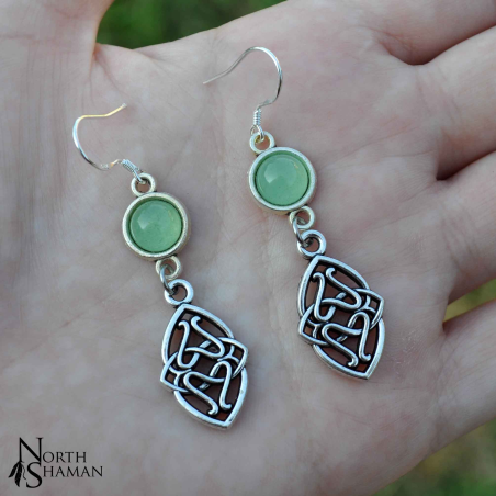 Boucles d'oreilles "Elven Water" - Aventurine