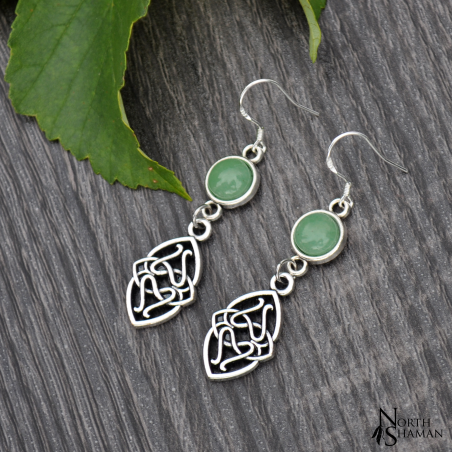 Boucles d'oreilles "Elven Water" - Aventurine