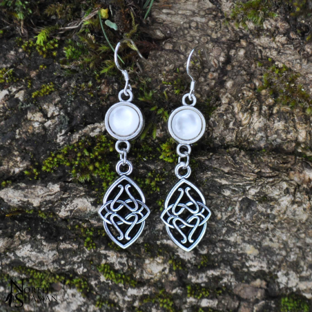 Boucles d'oreilles "Elven Water" - Blanc