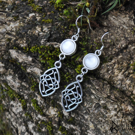 Boucles d'oreilles "Elven Water" - Blanc