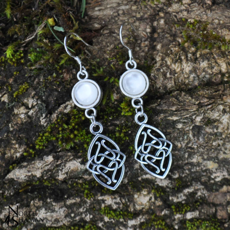 Boucles d'oreilles "Elven Water" - Blanc