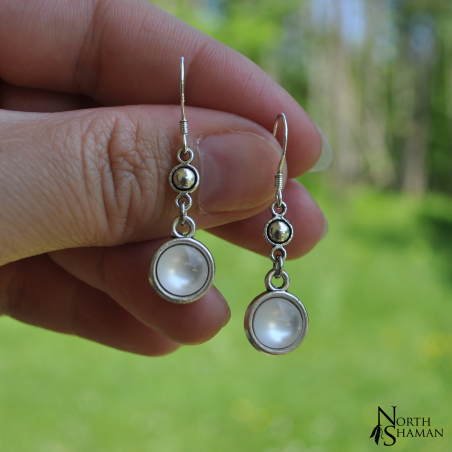 Boucles d'oreilles "Lamia" - Blanc