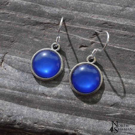 Boucles d'oreilles "Hanae" - Bleu roi