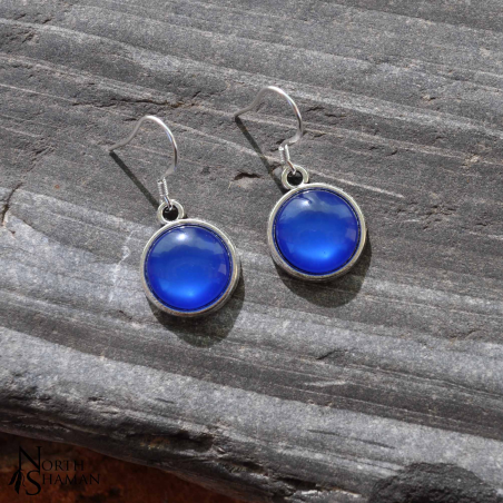 Boucles d'oreilles "Hanae" - Bleu roi