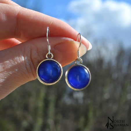 Boucles d'oreilles "Hanae" - Bleu roi