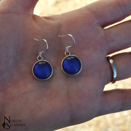 Boucles d'oreilles "Hanae" - Bleu roi