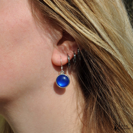 Boucles d'oreilles "Hanae" - Bleu roi