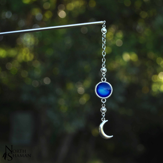 Hairstick "Fille de la Lune" - Royal Blue