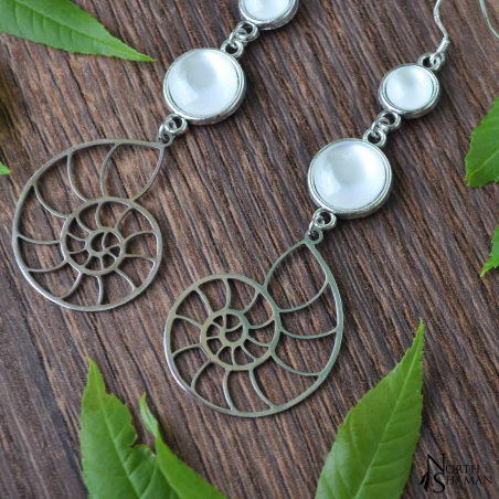 Boucles d'oreilles "Nemorha" - Blanc