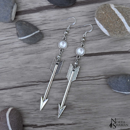 Boucles d'oreilles "Yelena" - Blanc