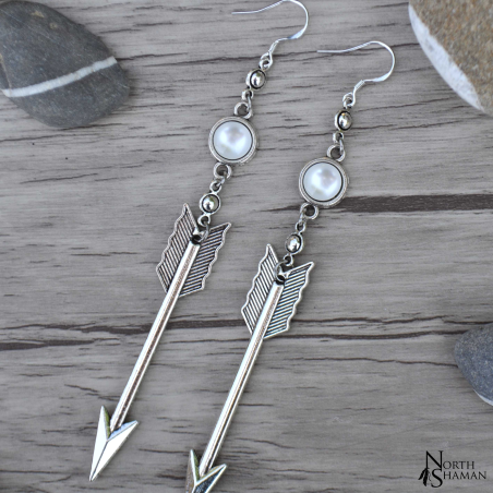 Boucles d'oreilles "Yelena" - Blanc