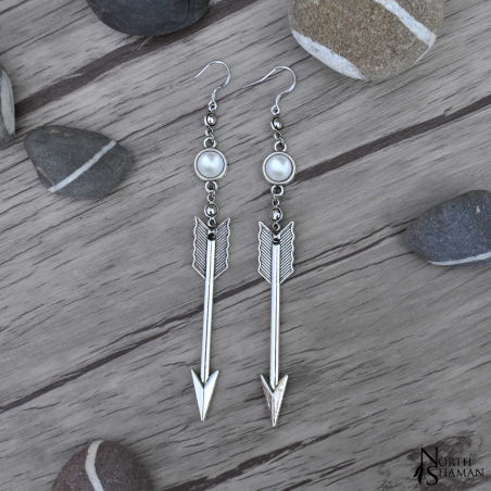 Boucles d'oreilles "Yelena" - Blanc