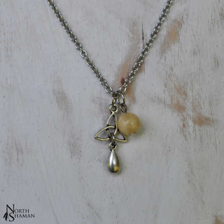 Necklace "Henora" - Yellow Jade