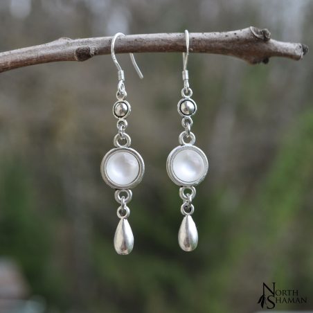 Boucles d'oreilles "Innaya" - Blanc