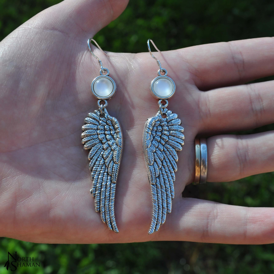 Boucles d'oreilles "Fallen" - Blanc