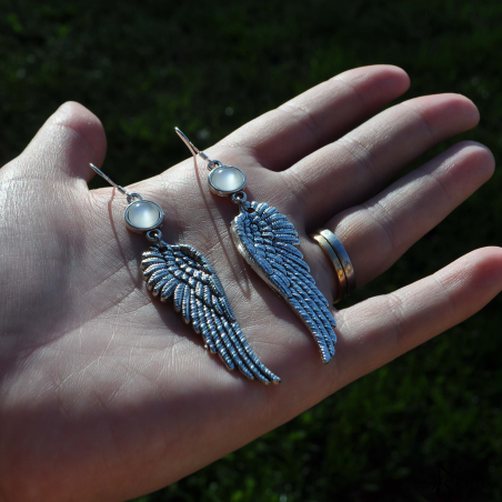 Boucles d'oreilles "Fallen" - Blanc