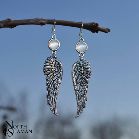 Boucles d'oreilles "Fallen" - Blanc