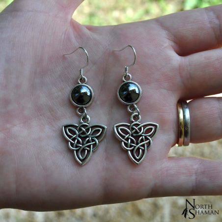 Boucles d'oreilles "Elven Fire" - Hématite