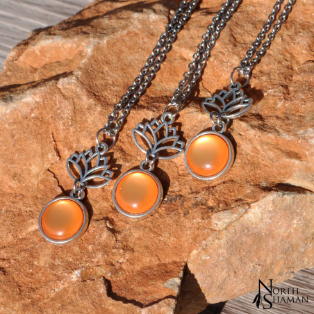Collier "Little Lotus" - Orange