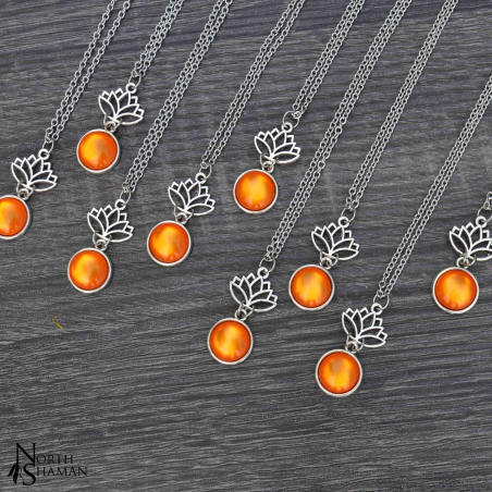 Collier "Little Lotus" - Orange