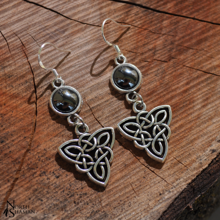 Earrings "Elven Fire" - Hematite