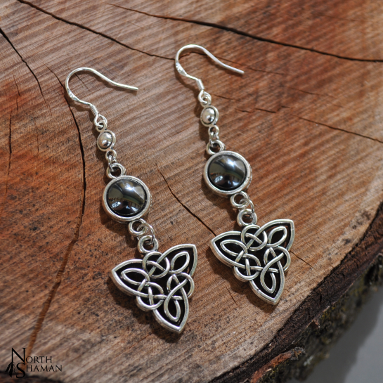 Boucles d'oreilles "Amarii" - Hématite