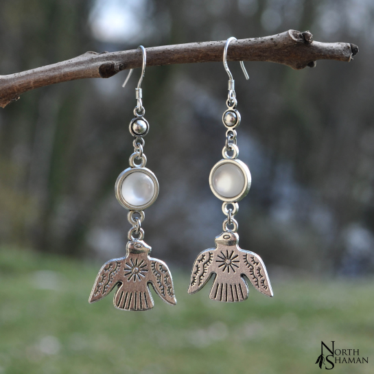 Boucles d'oreilles "Yawanii" - Blanc