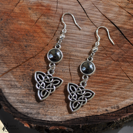 Boucles d'oreilles "Amarii" - Hématite