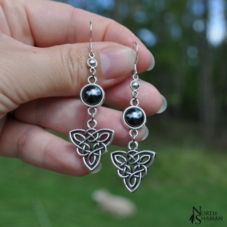 Boucles d'oreilles "Amarii" - Hématite