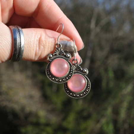 Earrings "Galactys" - Light Pink