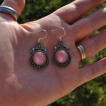 Earrings "Galactys" - Light Pink