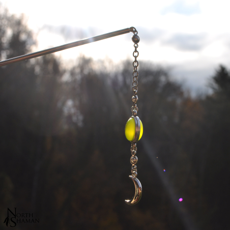 Hairstick "Fille de la Lune" - Lime green